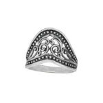 Silver Scroll Ring
