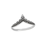 Angled Silver Ring