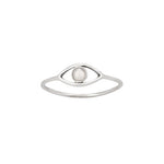 Pearl Eye Silver Ring