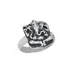 Silver Square Ganesh Ring