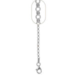 Sterling Silver Oxidized Rolo Chain 20""
