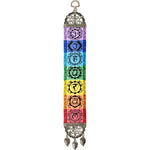 Chakra Wall Hanging with Leaf Tassels