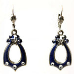 Anne Koplik Blue Deco Earrings