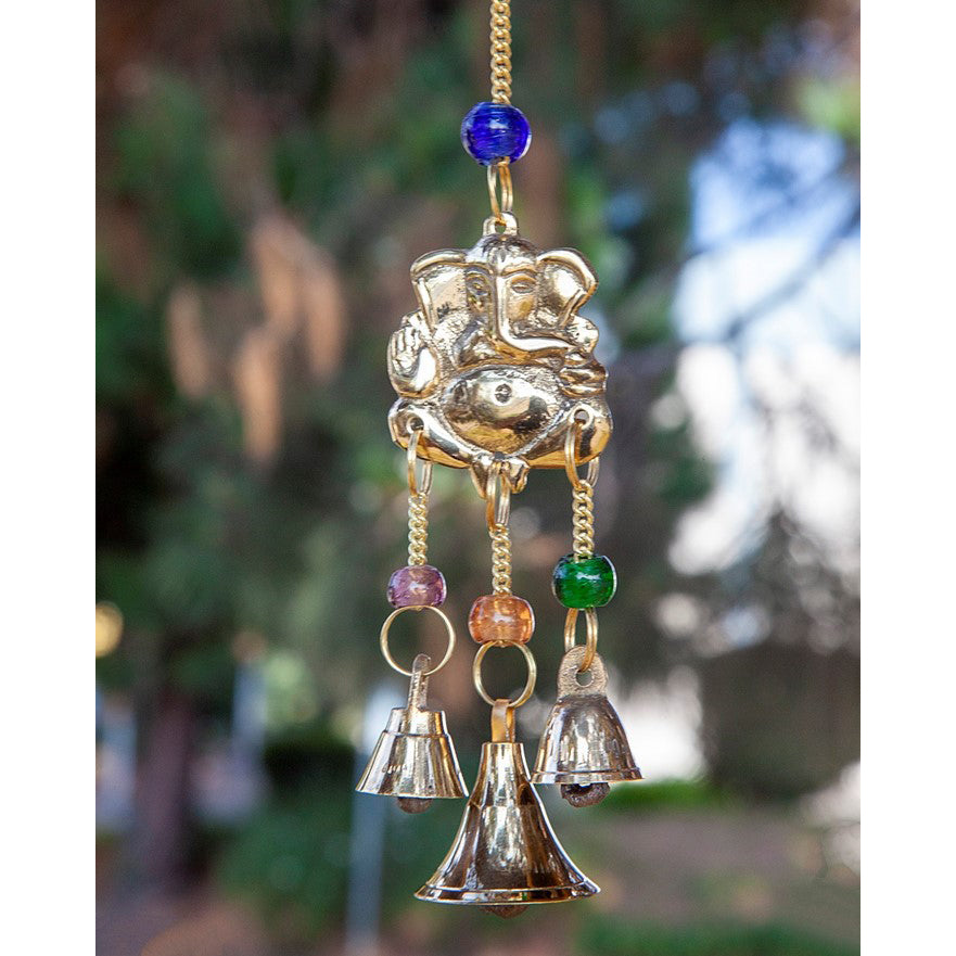 Ganesh Chime with Beads 8.5"