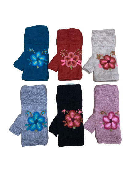 Hand Woven Flower Fair Trade Gloves