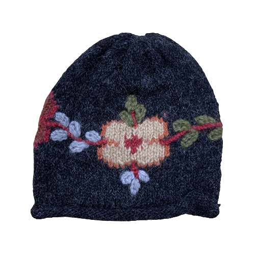 Embroidered Flower Fair Trade Hat
