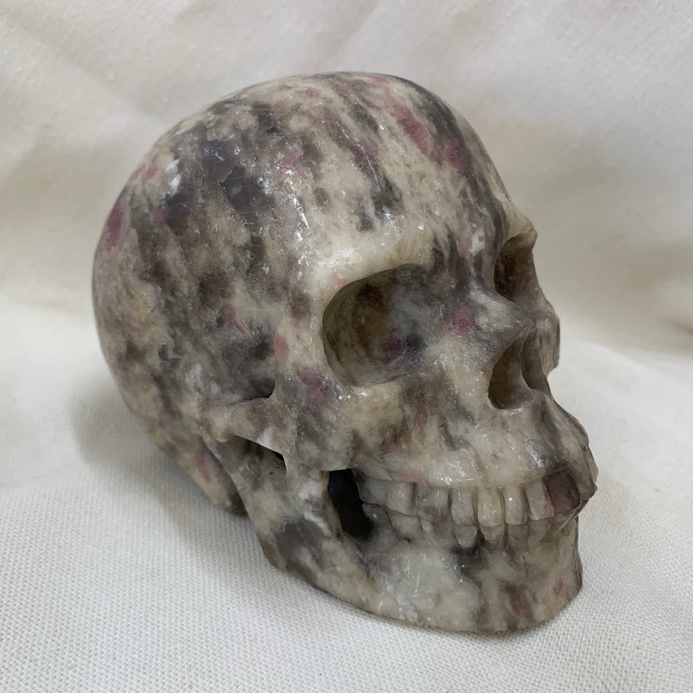 Ruby in Feldspar Crystal Skull