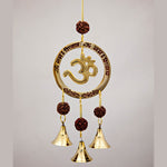 Brass Om With Beads And Bells 10"