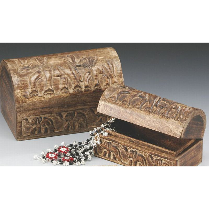 Elephant Box, Hand Carved