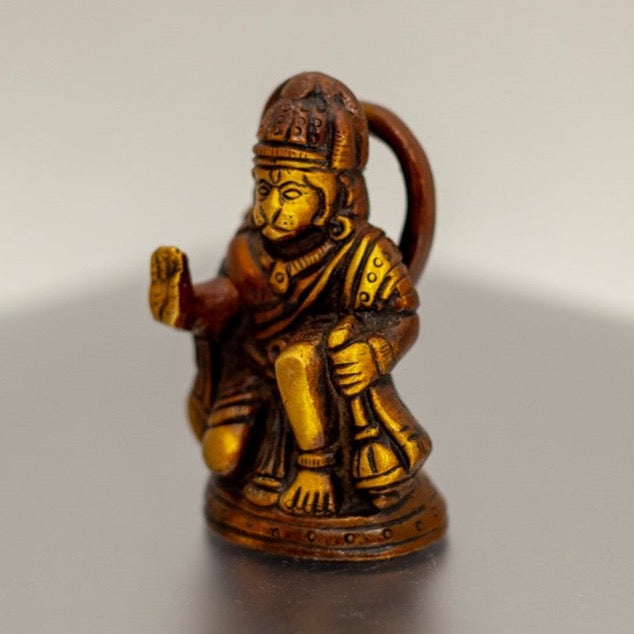 Kneeling Brass Hanuman 2.5"
