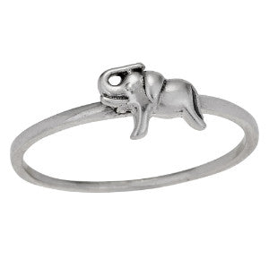 Lucky Elephant Silver Ring