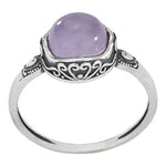 Lavender Amethyst Silver Ring