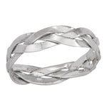 Double Braided Silver Ring